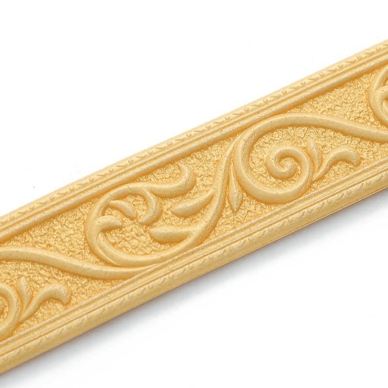 1PC 2.3m/90.55in Kick Wall Sticker 3D Self Adhesive Decorative Trim Molding for Walls Door Frames Smooth Surfaces Backgrounds
