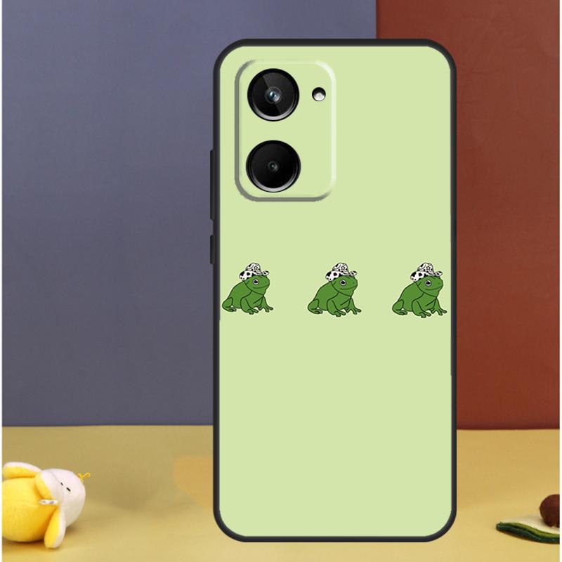 Cute Green Frog For Realme 15 Pro GT7 10 11 12 13 14 Pro Plus C67 C65 C63 C61 C55 C53 C51 C35 C71 C75 Case