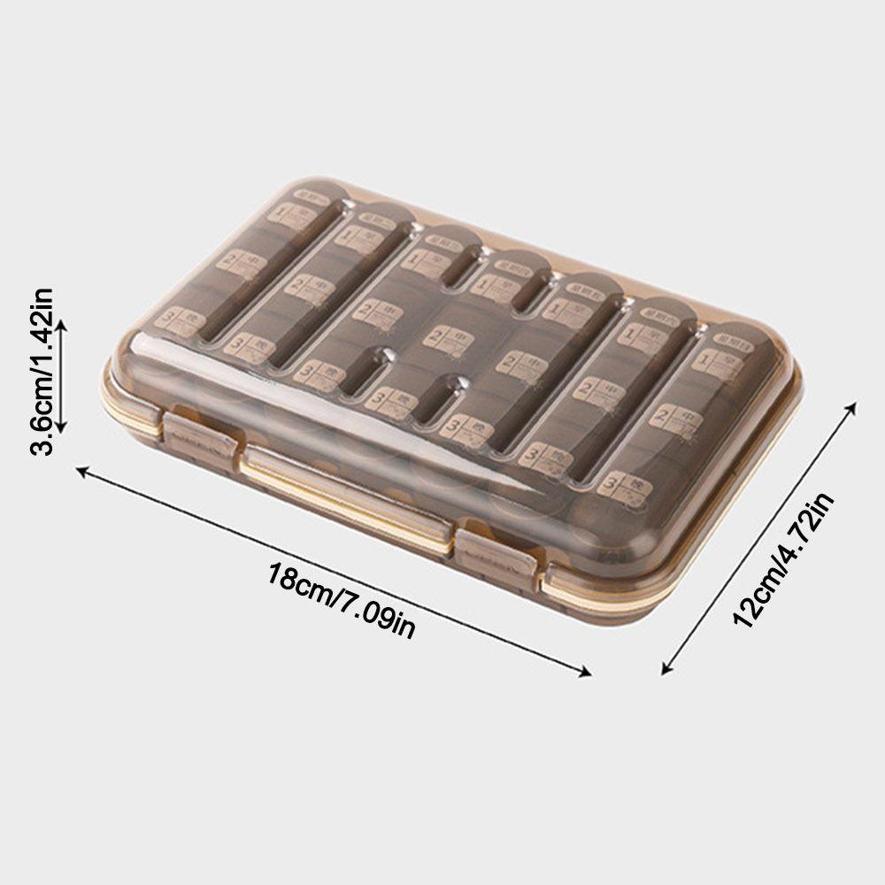 Creative 21 Grids Weekly Pill Box Moisture-Proof Sealed Pill Organizer with Lid Large Capacity Pill Dispenser for Home&Travel