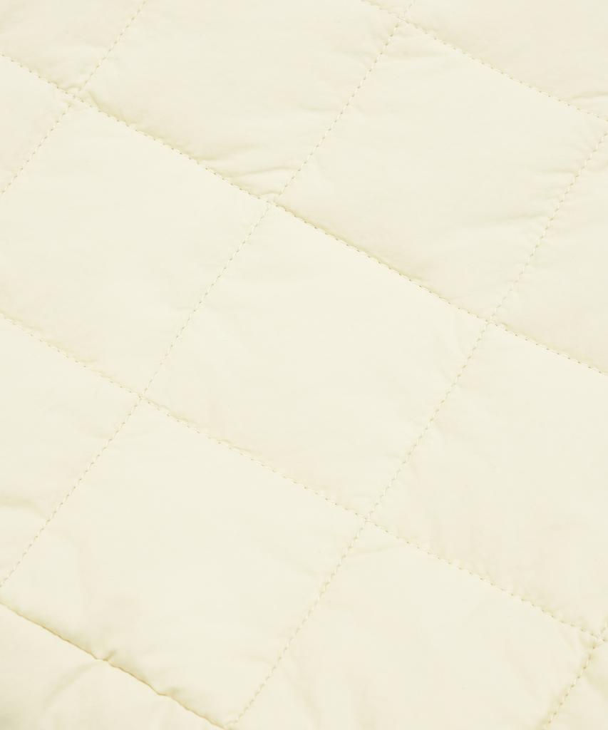 Covernat Woman Clover Heart Quilted Big Tote Bag Ivory