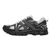 Asics Gel-Kahana 8 Fashion Comfortable Sports Shock Absorbing Durable Breathable Rebound Running Shoes Women sneaker Black Gray 1012A978-032