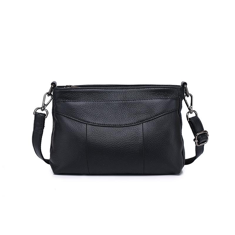 

Женская мягкая кожаная сумка через плечо большой вместимости – Универсальная, стильная, повседневная сумка на плечо чёрный