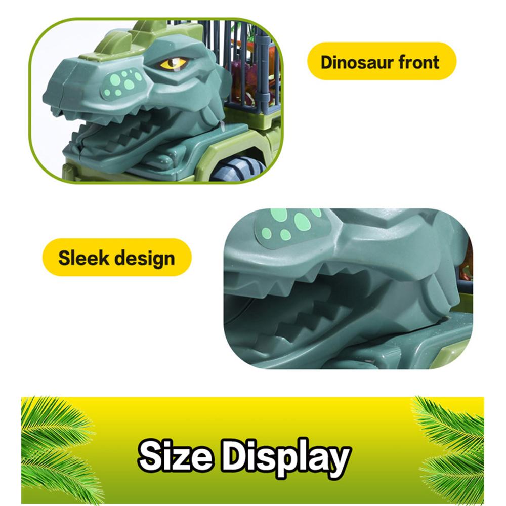 12Pcs Dinosaur Truck Toy, Mini Dinosaur Transport Car Carrier Trains Set Pull Back Monster Trucks for Boys Girls Toddlers Birthday Christmas Toy Gift