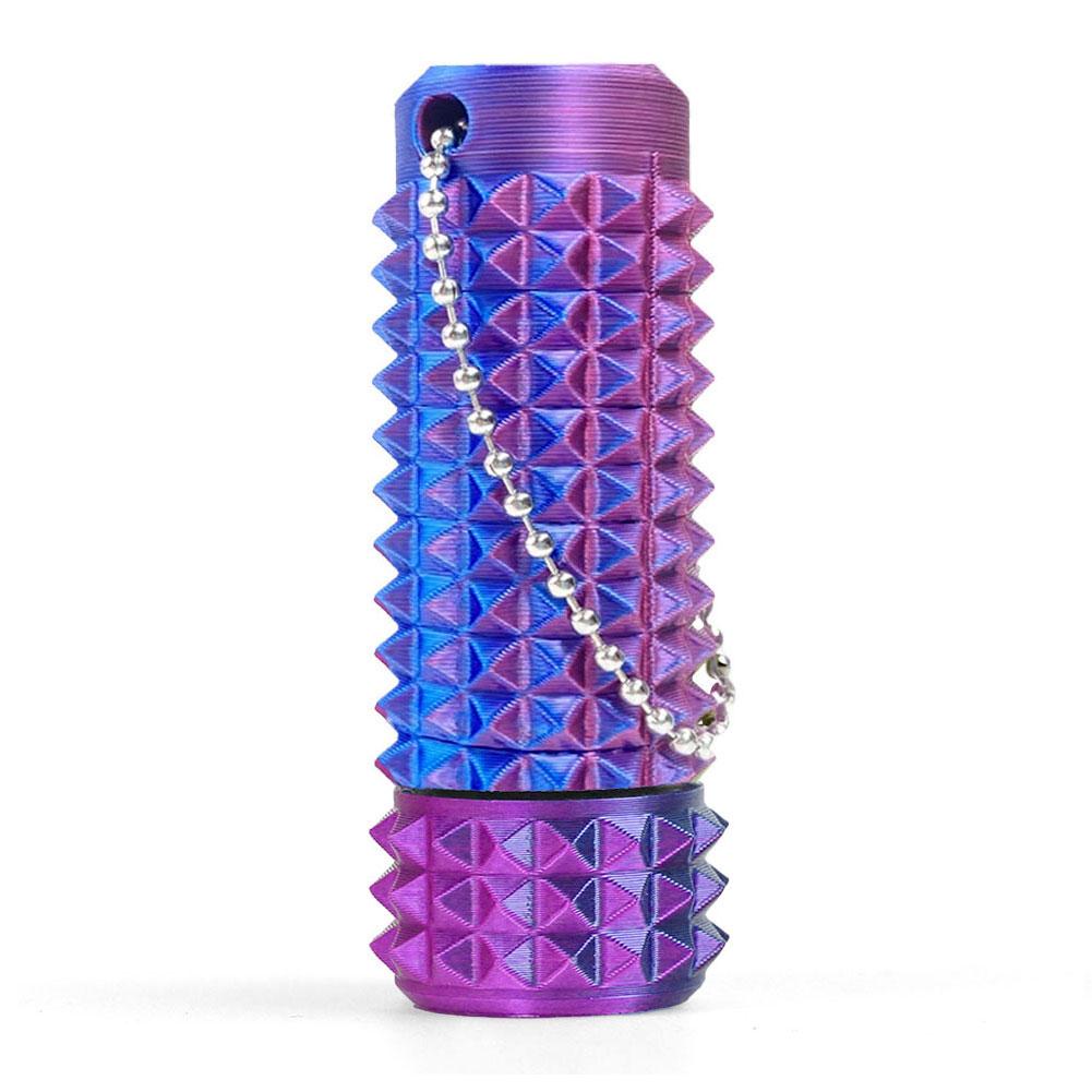 

Portable Mini 3D Printed Spiky Fidget Toy Keychain 360 Degree Rotate Stress Relief Sensory Toy for Autism ADHD Adults Teenagers Gift
