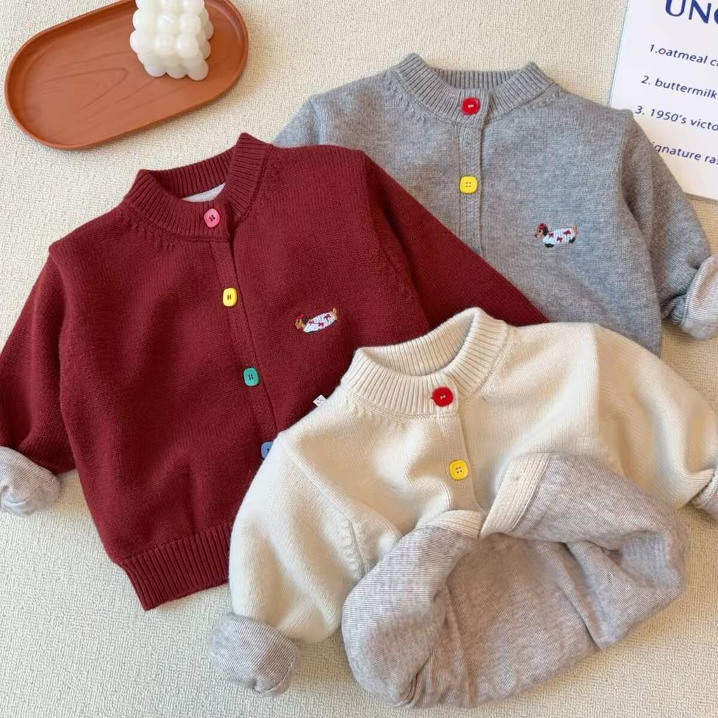 Kids Double Layer Thick Knit Sweater Warm Soft Winter Top for Boys and Girls