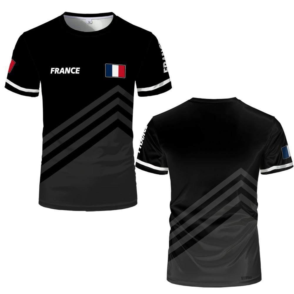 France Flag 3D Print T-shirt Summer Outdoor Sports Casual Breathable Quick-drying Tops Men Women Fashion O-Neck Football Jersey