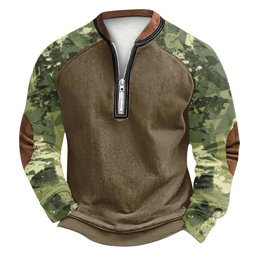 Erkek Kış Tokalı Sweatshirt Erkek Baskılı Erkek Sweatshirt