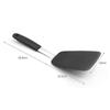 Small Silicone Flexible Turner Black, Flexible Silicone Spatula Heat