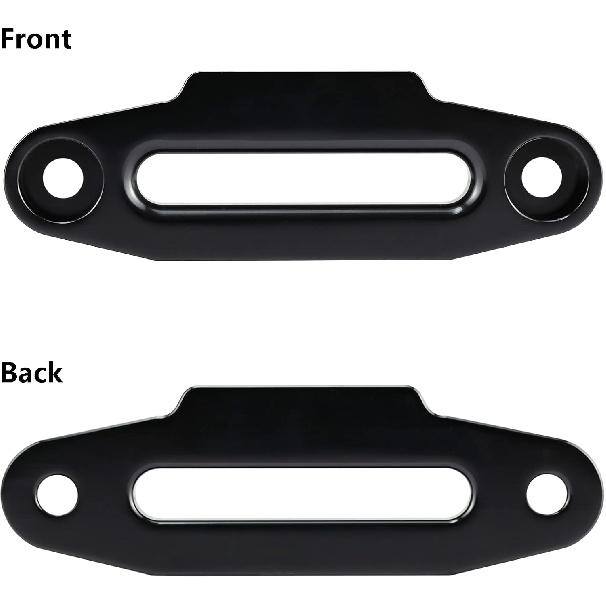 Ucreative Aluminum Hawse Fairlead For UTV 4000-5500 LBs Winch 6" (152.4Mm) Mount Glossy (Black)