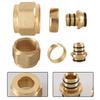 Easily Installed Brass Fittings for Efficient Underfloor For Heating Systems Compatible with Both 16 mm & 20 mm Pipe Sizes