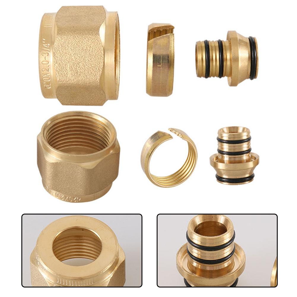 Easily Installed Brass Fittings for Efficient Underfloor For Heating Systems Compatible with Both 16 mm & 20 mm Pipe Sizes