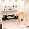 Wall-Mounted Black & White Cartoon Glasses Holder