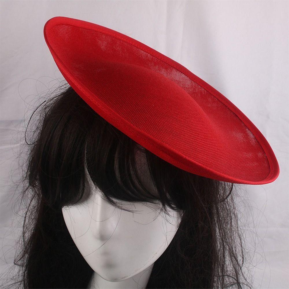 DIY Millinery Cocktail Headwear Wedding Flat Top Hat Embryo French Hat  Women Ladies