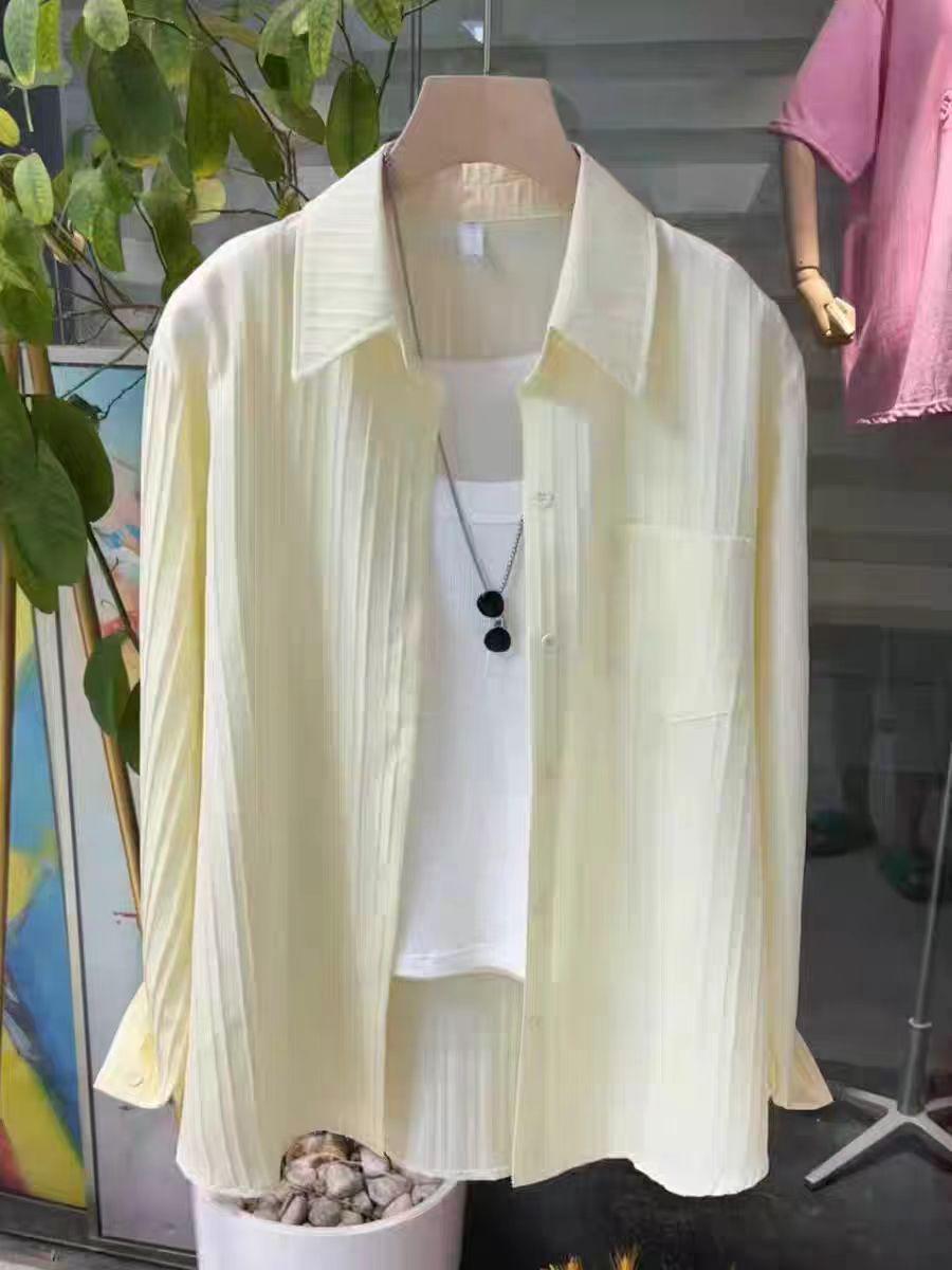 

Women s Summer 2025 French Apricot Sun-Protective Long Sleeve Cardigan - Loose, Layered, Lazy Style 2XL (63-68kg)