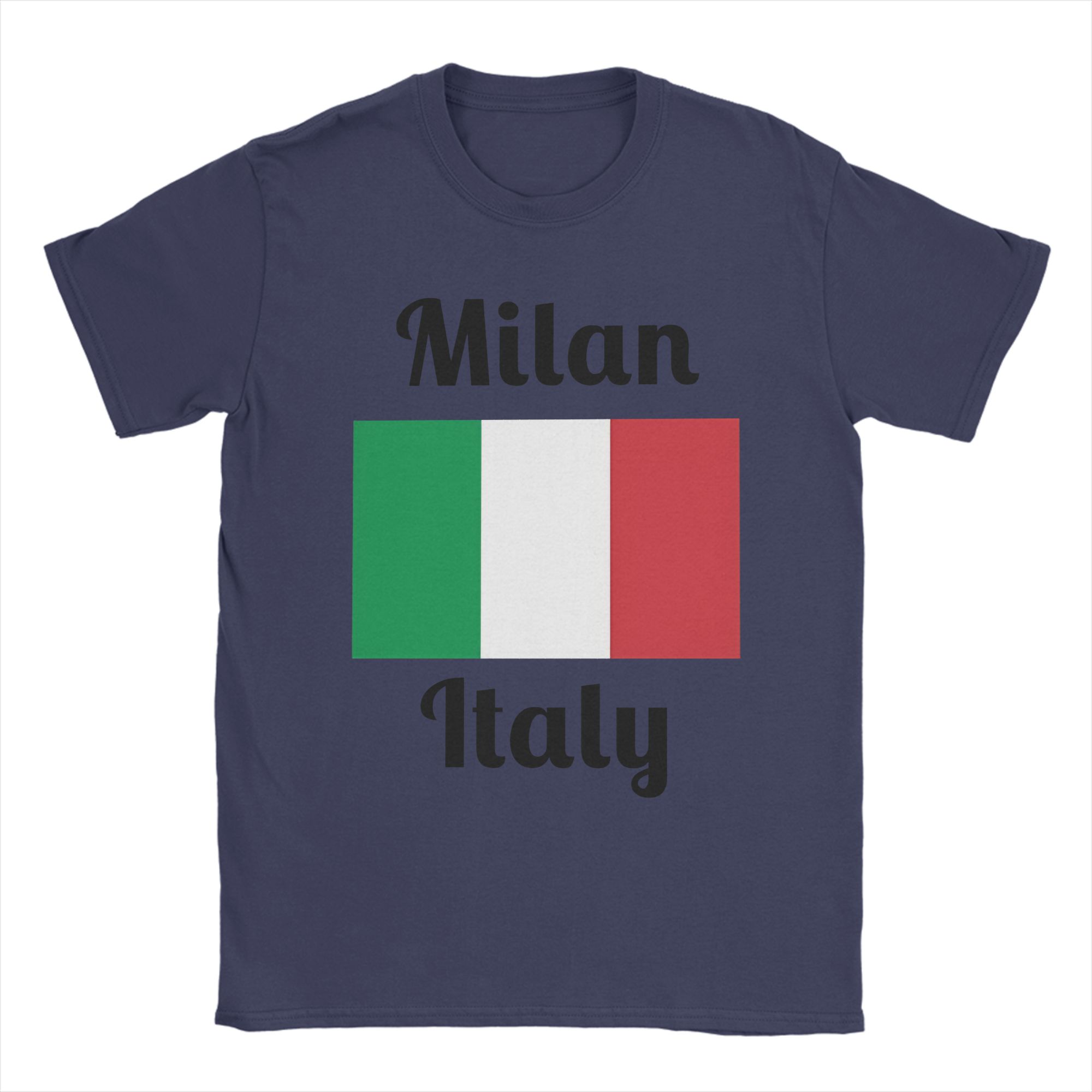 

Milan Italy T Shirt Novelty TShirts Short Sleeve Classic Tops Summer Cotton Oversize Top Tees 4XL