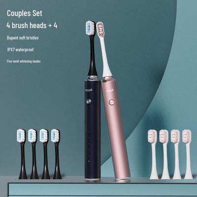 Coolcker YS20-2 Sonic Electric Toothbrush Couple Set CN Plug (adapter Included)