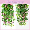 Gorgeous Artificial Morning Glory Flower Vine With High Realistic Appeal For Home Decor