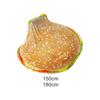 Hamburger Blanket Novelty Wrap Blanket Cozy Flannel Blanket Soft Funny Blanket for Birthday Christmas Camping Sofa Napping
