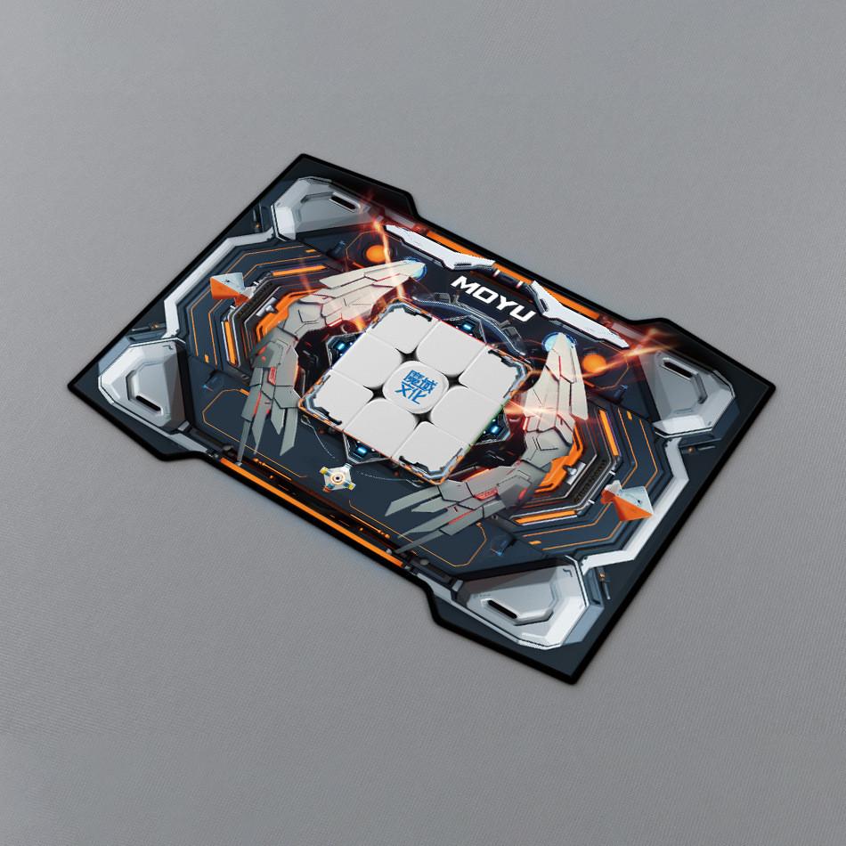 

Силіконова накладка в стилі кіберпанк для кубика Рубіка, для швидкісного складання та змагань M білий