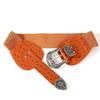 Boucle Rétro Sculptée Réglable Ceinture Élastique à la Taille Ceinture à Boucle Métallique Accessoire de Taille