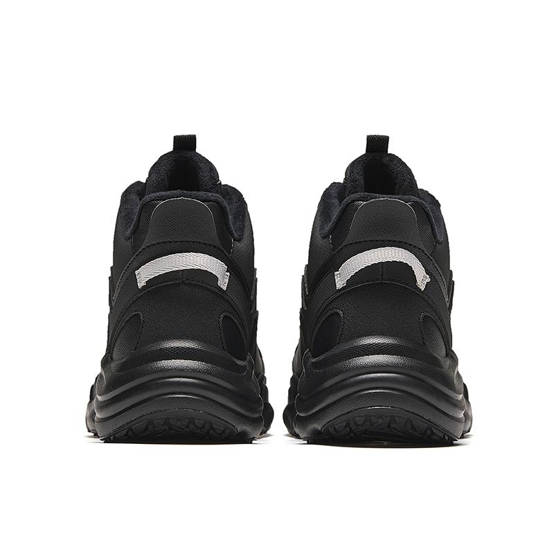 Anta Comfortable Versatile Warm Mid-Top Casual Shoes Women Casual Shoes Black 922448904-3