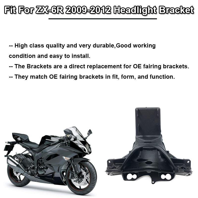 ZX 6R Motorcycle Upper Front Headlight Fairing Stay Bracket Cowling Holder Fit For KAWASAKI NINJA ZX-6R ZX6R 2009 2010 2011