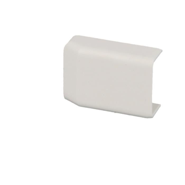 Embout de moulure - KOPOS - 20 x 10 mm - PVC blanc - Intérieur - A clipser