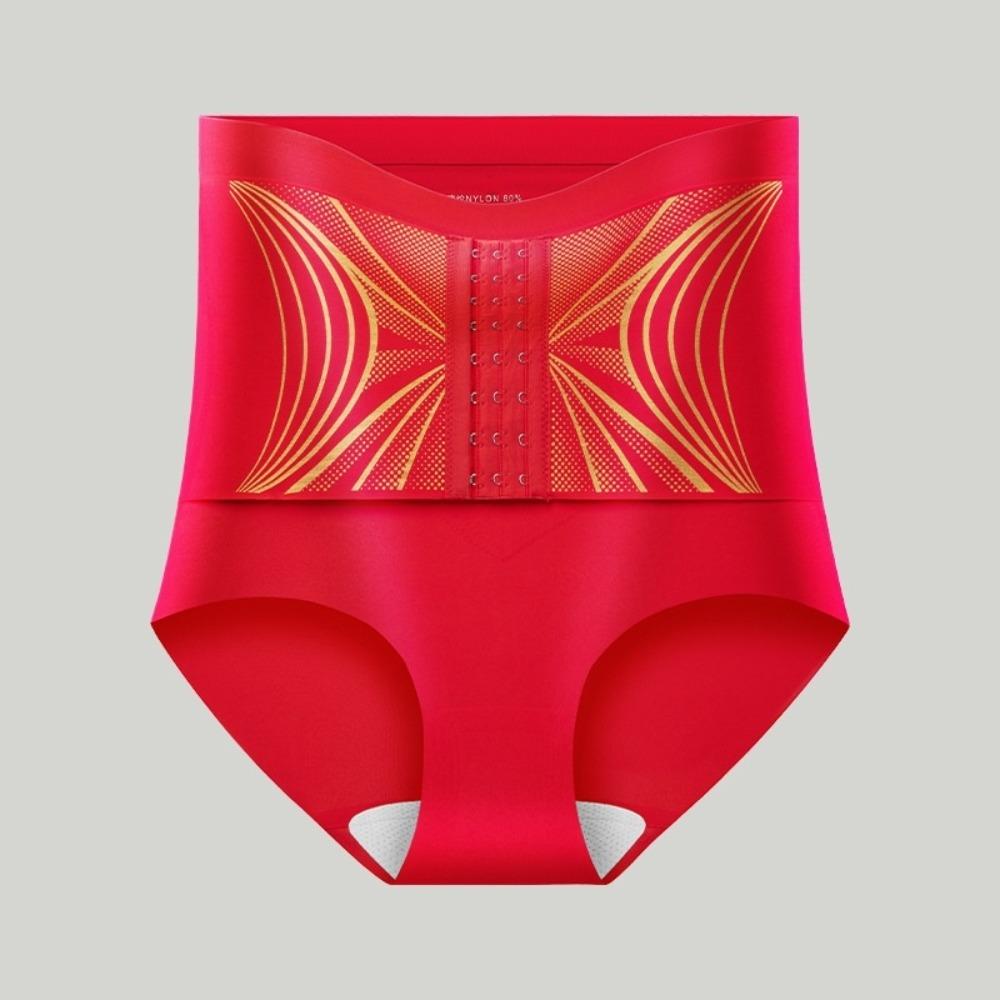 High Waist Slimming Shaping Panties Buckle Tummy Control Underwear Postpartum Body Shaper Lady