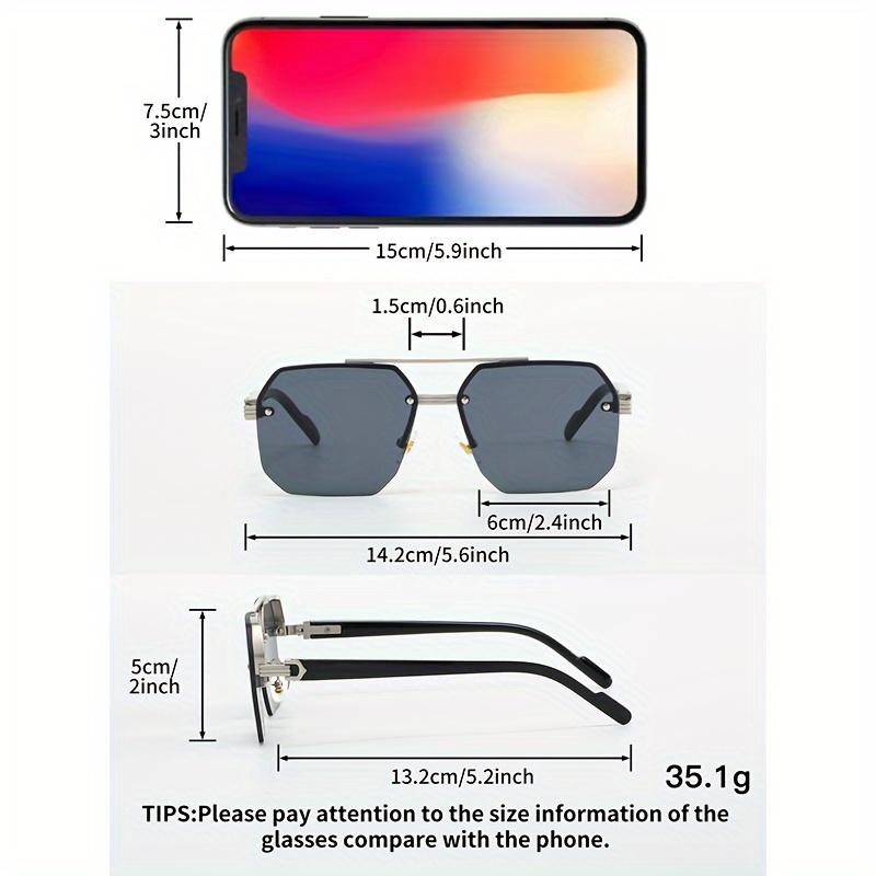 Men's Vintage-Style Fashion Fashion Sunglasses - Zinc Alloy Frame, PC Lenses, Ideal For Hiking, Casual Wear & Outdoor Adventures