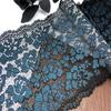 22.5cm wide Elastic Lace, Two Tone Stretchy Spandex Trim Lace for Lingerie, Bra, Underwear, Sewing & Crafting