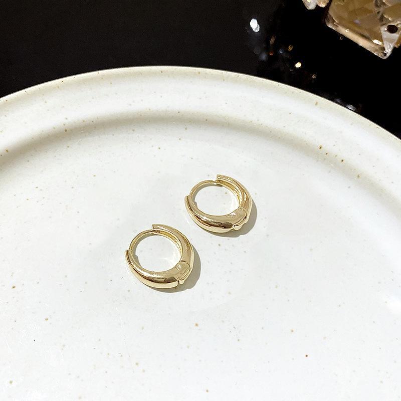 S925 Silver U-Shaped Trendy European-American Earrings with High-End Design