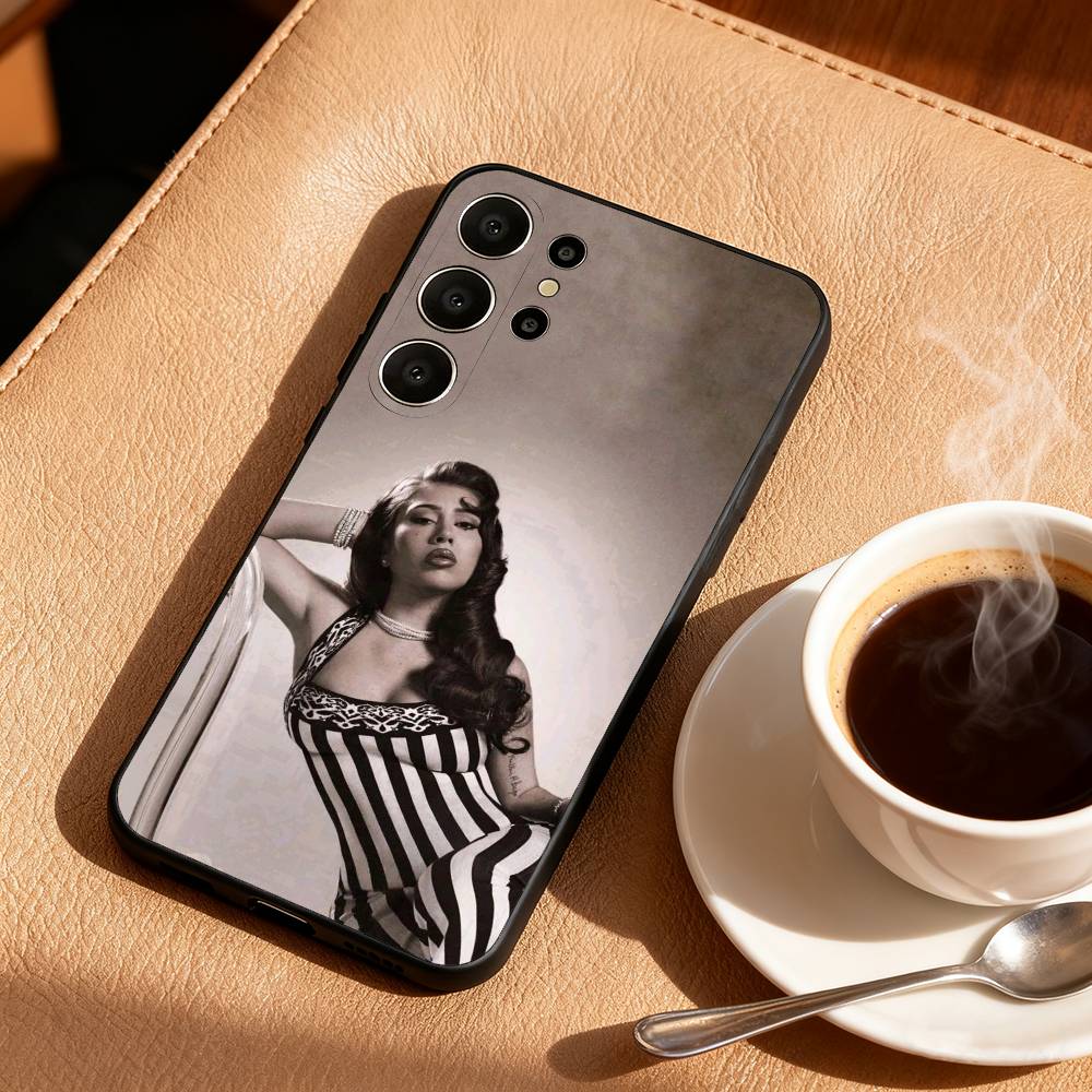 

K-Kali uchis S-Sincerely Singer Phone Case For Samsung S26,S25,24,23,22,30,21,10,9,Ultra,Plus,Lite,FE Soft Black Case Samsung S225G