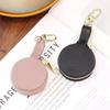 Women'S Simple Genuine Leather Jewelry Box Ring Storage Packaging Earrings Cowhide Zipper Small Pouch Jewelry Case Accessories