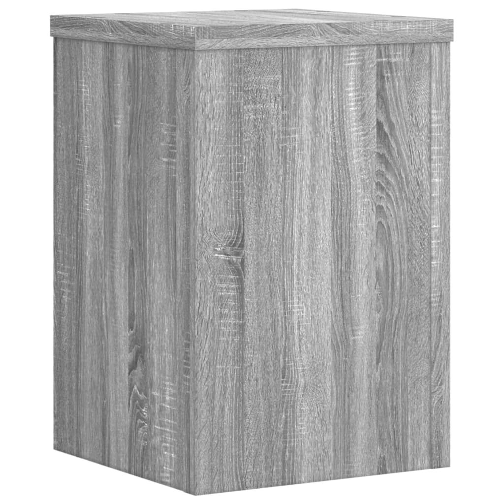 Plant Stand Set of 2 Grey Sonoma 20 x 20 x 30 cm Engineered Wood