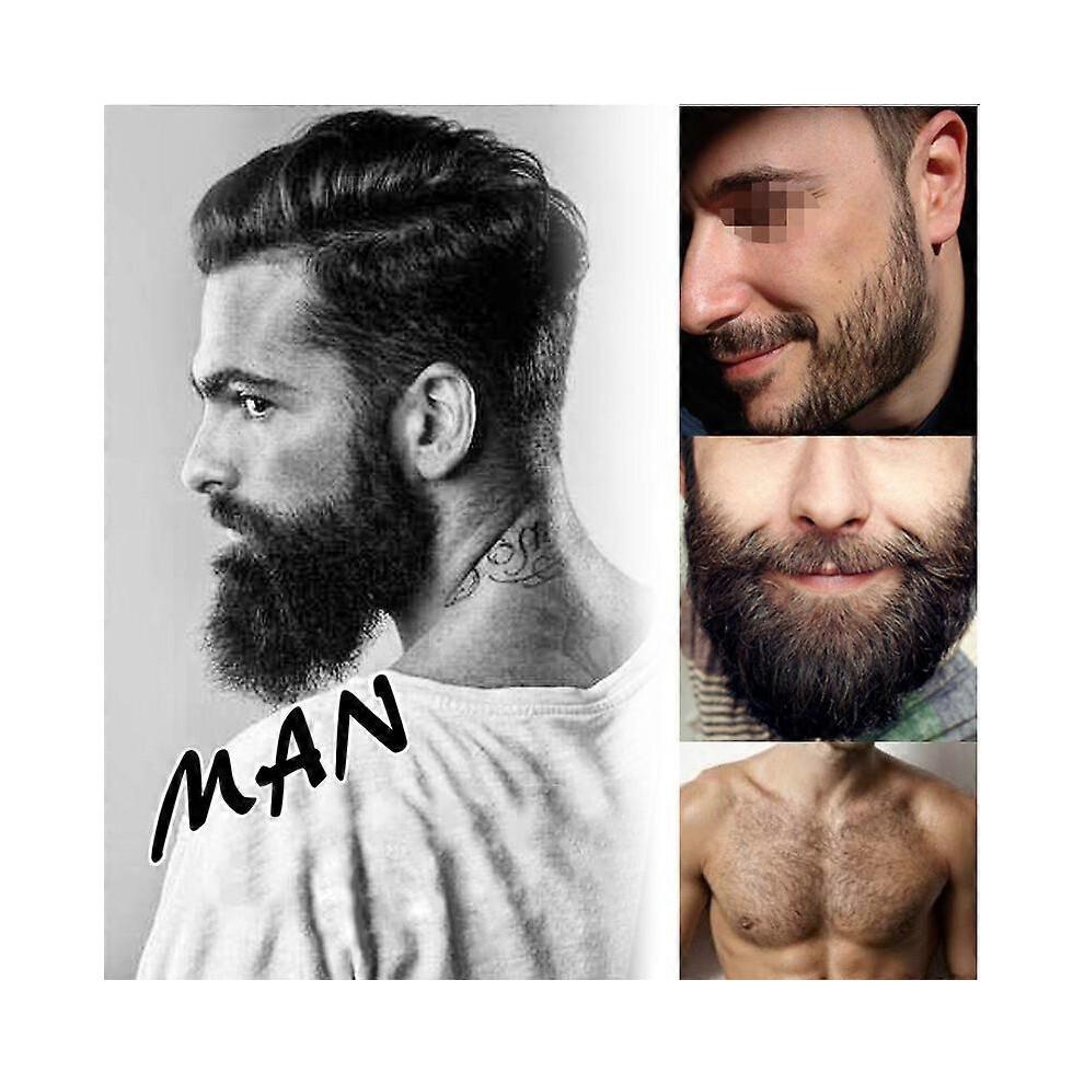2 uds Crecimiento de Pelo de Barba Regeneración Reparación Nutrientes Naturales 30ml