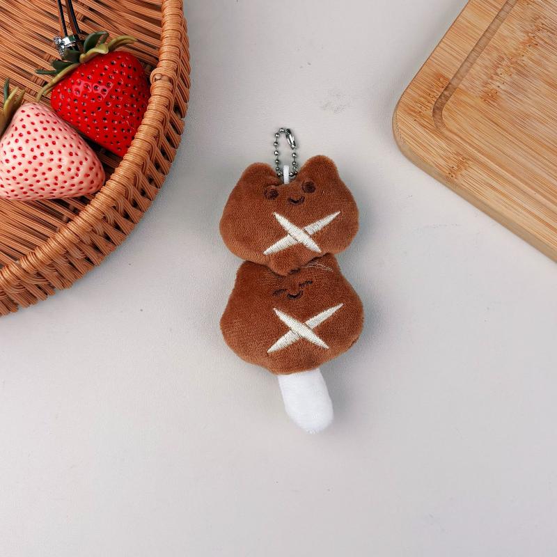 Cute Kanto Cooking Plush Doll Pendant Keychain Cartoon Cuisine Stuffed Doll Backpack Pendant Decoration Pendant Accessory Gift