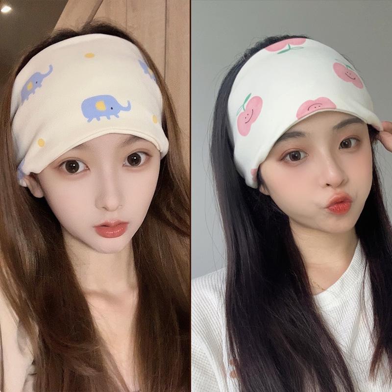 Breathable Maternity Headscarf: Cute, Cotton, Sweat-Absorbent Wide-Brim Hat for Spring/Summer