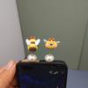 Cute Bee Car Ornaments Mini Dashboard Rearview Mirror Decor Cartoon Interior Decoration for Auto Motorcycle Office Desk