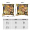 Gustav Klimt Square Pillow Case Austrian Symbolist Painter Cushion Cover Creative Zippered Decorative Pillowcase for Car 45x45cm