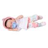 Lebensechte Babypuppe 12 Zoll Weiches Silikon Neugeborenes Säuglingspuppe mit Kleidung Babyflasche Kinder