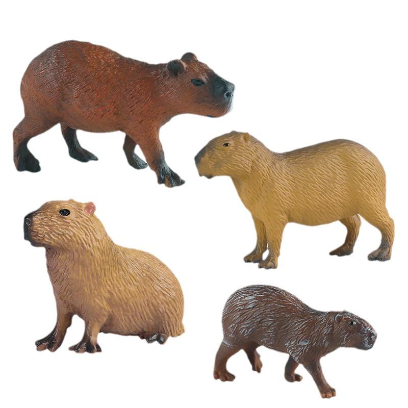 Static Capybara Model Wildlife Doll - Children's Enlightenment Micro-Landscape Ornament