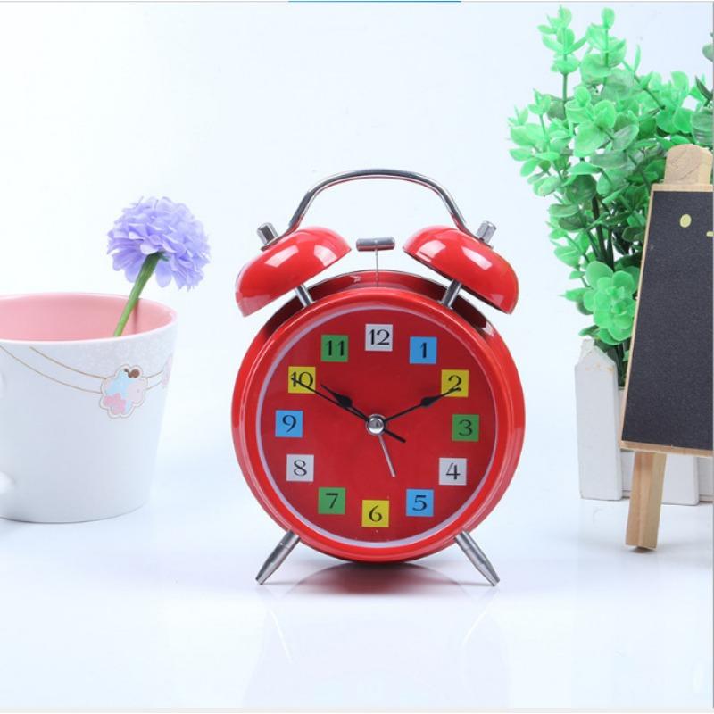 4-inch metal creative gift watch, luminous children's alarm Korean digital dial