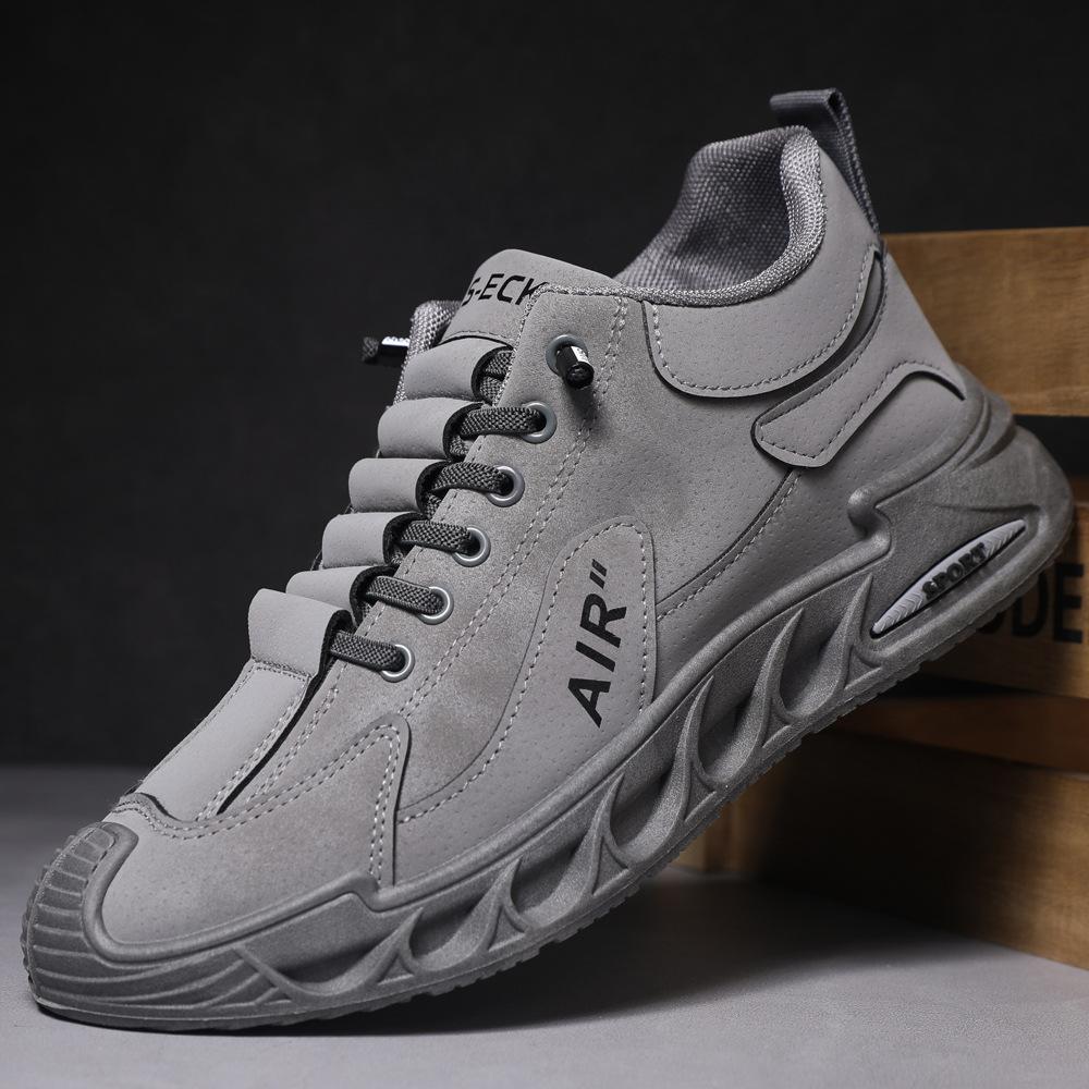 

Мужская обувь 2025 года, весна, новинка, обувь для активного отдыха, инструментальная рабочая страховая обувь, мужская обувь для знаменитостей в Интернете, простая универсальная обувь для спорта и отдыха 39 серый