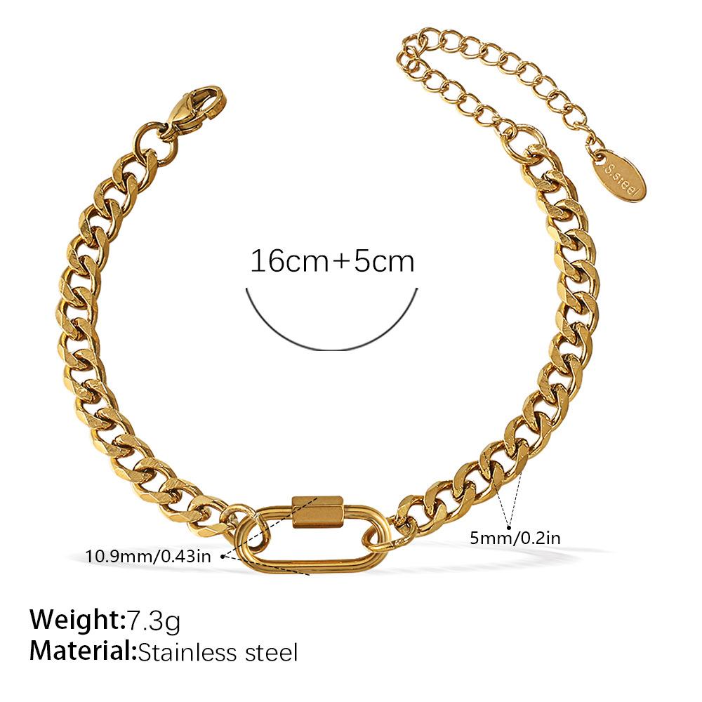 Japan And South Korea Fashion Niche Bracelet Necklace Women'S Personality Design Versatile Jewelry Does Not Fade Popular Trend
