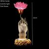 Colorful Lotus Discolores Crystal Lamp Plug In Payment Glazed Bergamot LED Buddha Lamp Household Prayer Lamp Buddhist Utensils