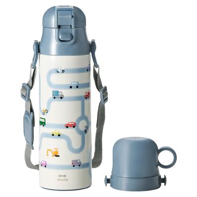 Light 2WAY Kids Bottle Water Bottle BHK255 Car Blue (BRUNO)