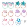 Rainbow Heart Star Hair Ties - Cute Infant & Toddler Accessories, Hair-Friendly Bands