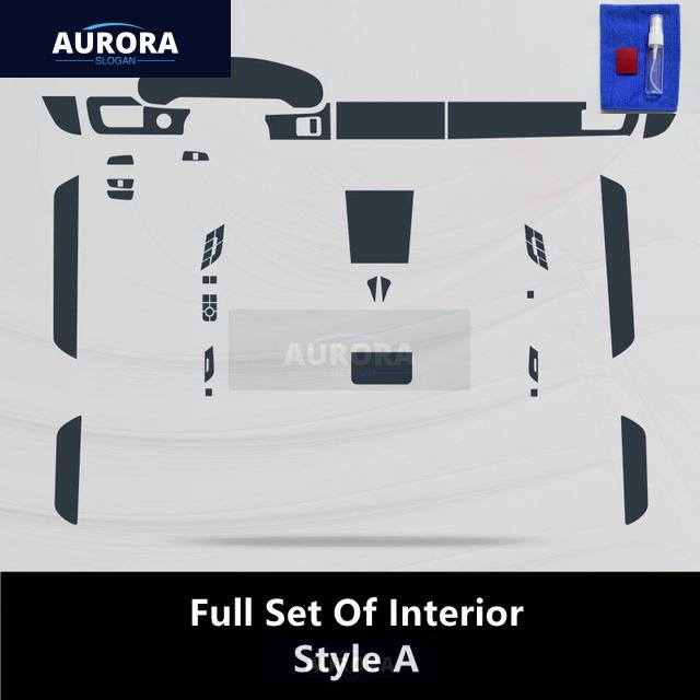 For PORSCHE TAYCAN 19-21 Car Interior Center Console Transparent TPU Protective Film Anti-scratch Repair Film Accessories Refit