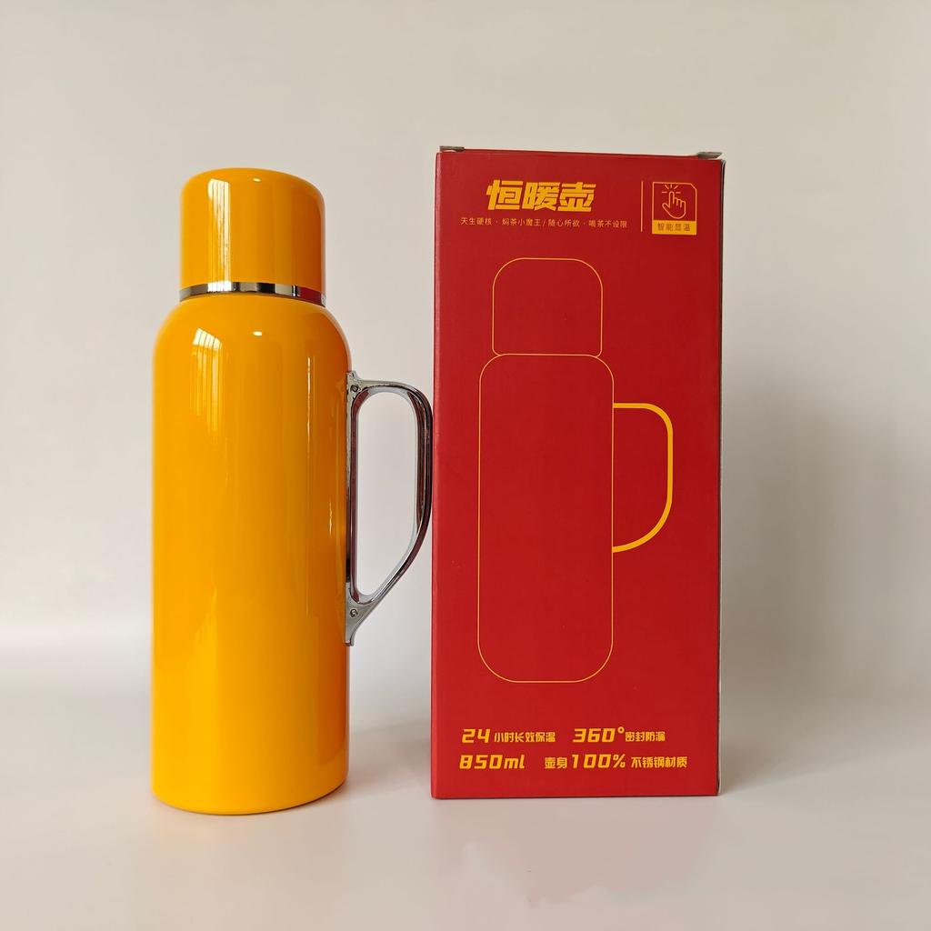 Large Coffee Thermos for Hot Drinks Stainless Steel Thermoses Vacuum Insulated Bottle With Cup Handle Temperature Display 800ml