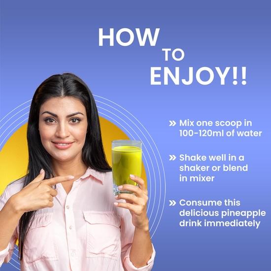 DR. MOREPEN Marine Collagen Skin Protein Powder With Hyaluronic Acid, Vitamin C, Sesabania & Biotin | Pineapple Flavour | 250g